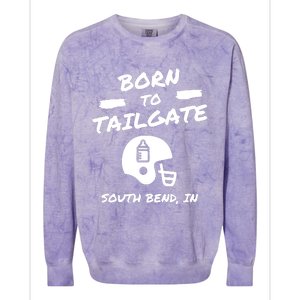 Born To Tailgate Colorblast Crewneck Sweatshirt