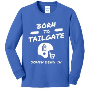 Born To Tailgate Kids Long Sleeve Shirt