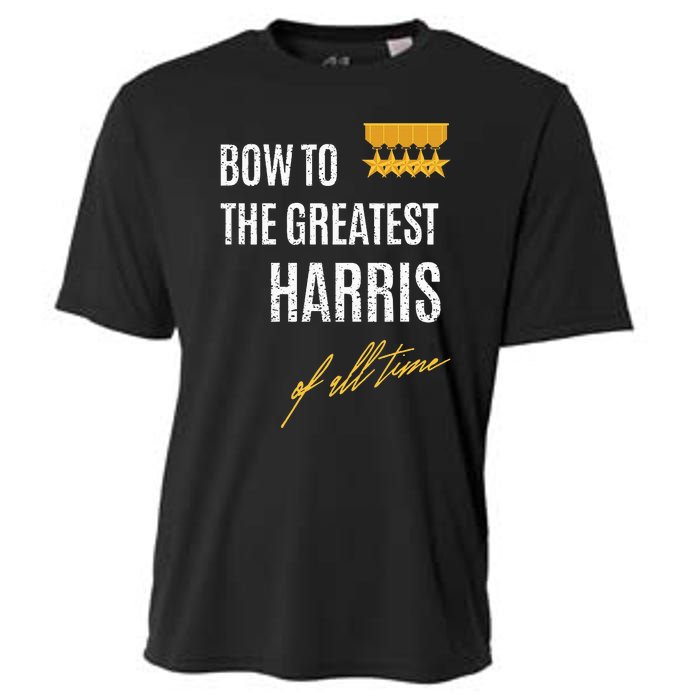 Bow To The Greatest Harris Of All Time First Given Name Cooling Performance Crew T-Shirt