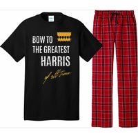 Bow To The Greatest Harris Of All Time First Given Name Pajama Set