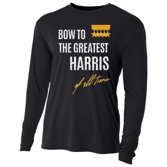 Bow To The Greatest Harris Of All Time First Given Name Cooling Performance Long Sleeve Crew