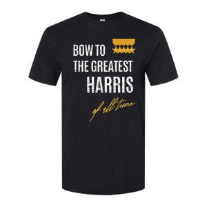 Bow To The Greatest Harris Of All Time First Given Name Softstyle CVC T-Shirt