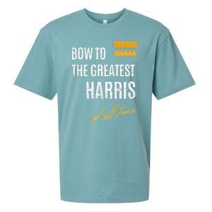 Bow To The Greatest Harris Of All Time First Given Name Sueded Cloud Jersey T-Shirt