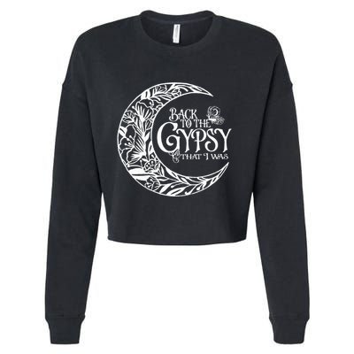 Back To The Gypsy That I Was Cropped Pullover Crew