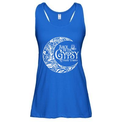 Back To The Gypsy That I Was Ladies Essential Flowy Tank
