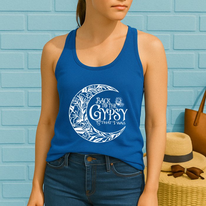 Back To The Gypsy That I Was Womens Tank Top