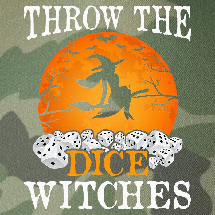Bunco Throw the Dice Witches Bunco Game Lover Halloween Legacy Tie Dye Trucker Hat