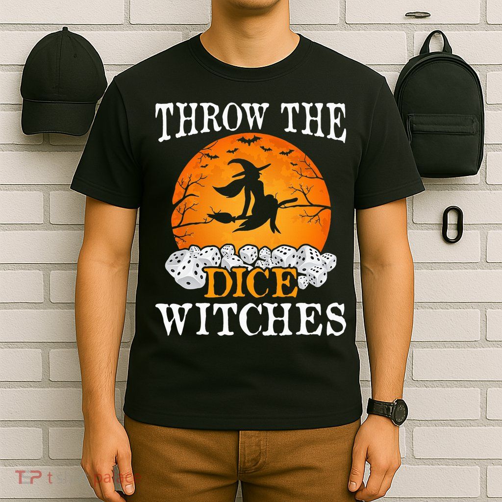 Bunco Throw the Dice Witches Bunco Game Lover Halloween T-Shirt