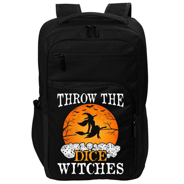 Bunco Throw the Dice Witches Bunco Game Lover Halloween Impact Tech Backpack
