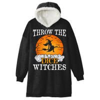 Bunco Throw the Dice Witches Bunco Game Lover Halloween Hooded Wearable Blanket