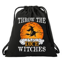 Bunco Throw the Dice Witches Bunco Game Lover Halloween Drawstring Bag