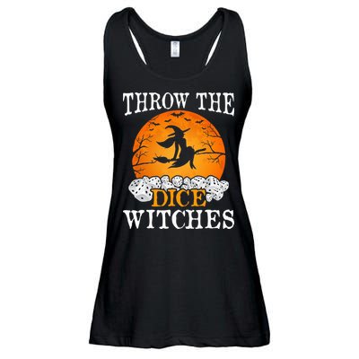 Bunco Throw the Dice Witches Bunco Game Lover Halloween Ladies Essential Flowy Tank
