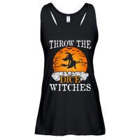 Bunco Throw the Dice Witches Bunco Game Lover Halloween Ladies Essential Flowy Tank