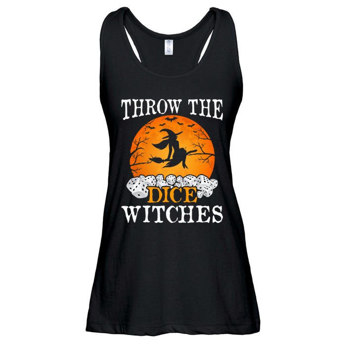 Bunco Throw the Dice Witches Bunco Game Lover Halloween Ladies Essential Flowy Tank