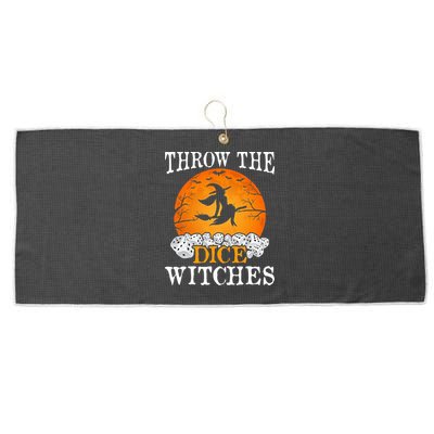 Bunco Throw the Dice Witches Bunco Game Lover Halloween Large Microfiber Waffle Golf Towel