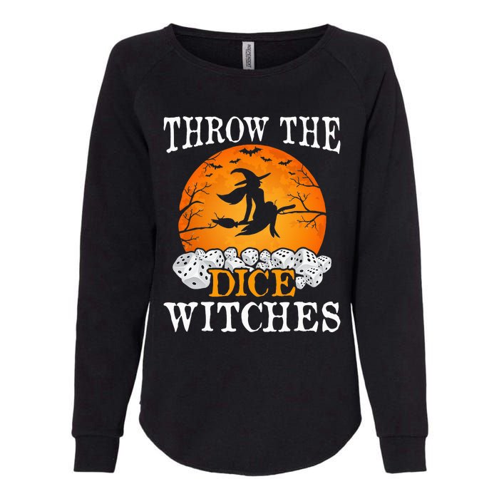 Bunco Throw the Dice Witches Bunco Game Lover Halloween Womens California Wash Sweatshirt