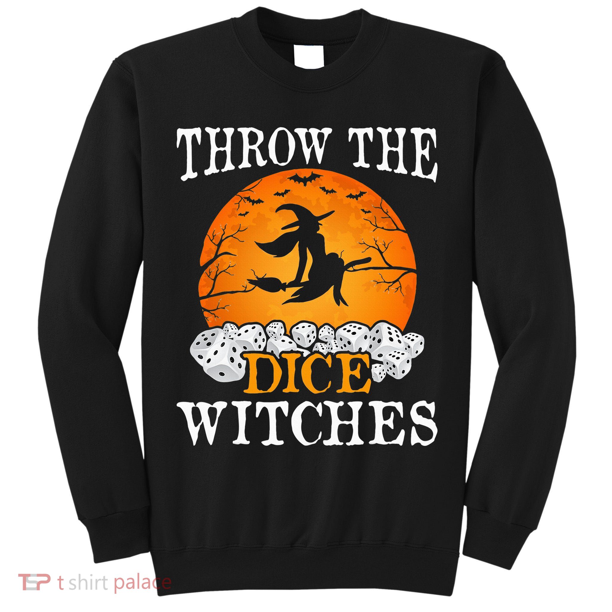 Bunco Throw the Dice Witches Bunco Game Lover Halloween Tall Sweatshirt