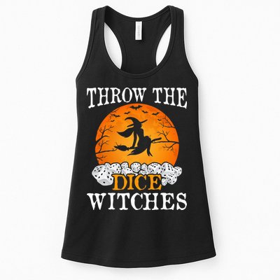 Bunco Throw the Dice Witches Bunco Game Lover Halloween Womens Tank Top