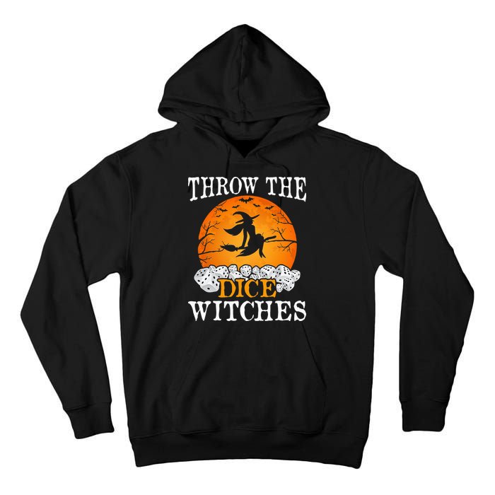 Bunco Throw the Dice Witches Bunco Game Lover Halloween Tall Hoodie