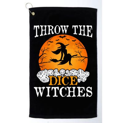 Bunco Throw the Dice Witches Bunco Game Lover Halloween Golf Towel