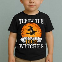 Bunco Throw the Dice Witches Bunco Game Lover Halloween Toddler T-Shirt