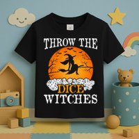 Bunco Throw the Dice Witches Bunco Game Lover Halloween Toddler T-Shirt