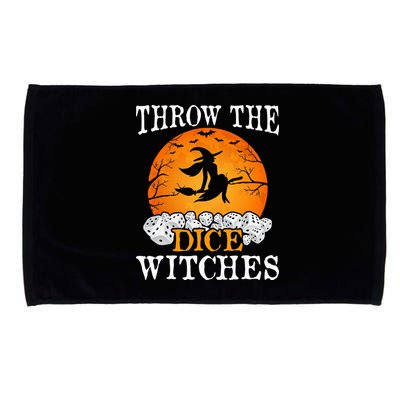 Bunco Throw the Dice Witches Bunco Game Lover Halloween Microfiber Hand Towel