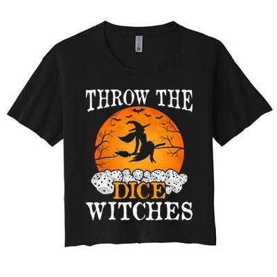 Bunco Throw the Dice Witches Bunco Game Lover Halloween Crop Top