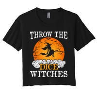 Bunco Throw the Dice Witches Bunco Game Lover Halloween Crop Top