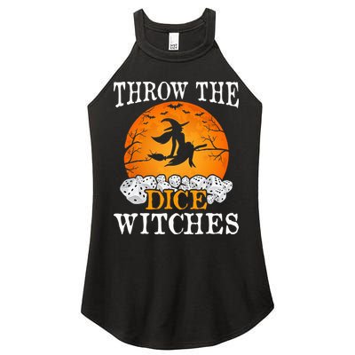Bunco Throw the Dice Witches Bunco Game Lover Halloween Women's Perfect Tri Rocker Tank