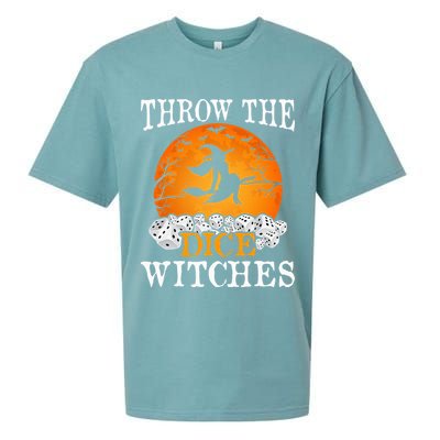 Bunco Throw the Dice Witches Bunco Game Lover Halloween Sueded Cloud Jersey T-Shirt