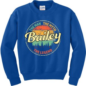 Bailey The The Myth The Legend Personalized Name Gift Kids Sweatshirt