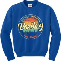 Bailey The The Myth The Legend Personalized Name Gift Kids Sweatshirt