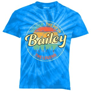 Bailey The The Myth The Legend Personalized Name Gift Kids Tie-Dye T-Shirt