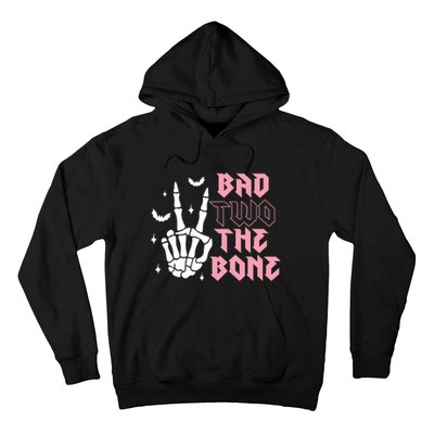 Bad Two The Bone Birthday 2nd 2 Years Old Birthday Hoodie