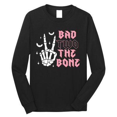 Bad Two The Bone Birthday 2nd 2 Years Old Birthday Long Sleeve Shirt