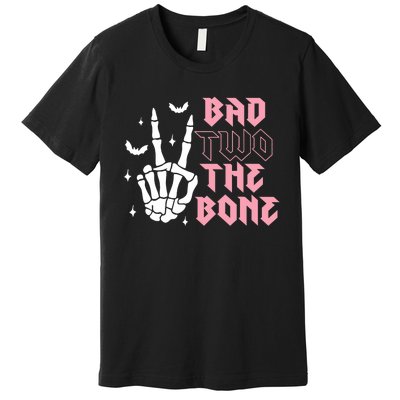 Bad Two The Bone Birthday 2nd 2 Years Old Birthday Premium T-Shirt