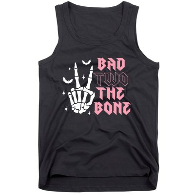 Bad Two The Bone Birthday 2nd 2 Years Old Birthday Tank Top