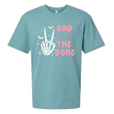 Bad Two The Bone Birthday 2nd 2 Years Old Birthday Sueded Cloud Jersey T-Shirt