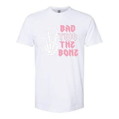 Bad Two The Bone Birthday 2nd 2 Years Old Birthday Softstyle CVC T-Shirt