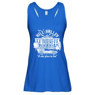 Back To The Future Visit Hill Valley A Nice Place To Live Gift Ladies Essential Flowy Tank