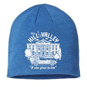 Back To The Future Visit Hill Valley A Nice Place To Live Gift Sustainable Beanie