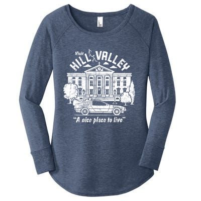 Back To The Future Visit Hill Valley A Nice Place To Live Gift Women's Perfect Tri Tunic Long Sleeve Shirt