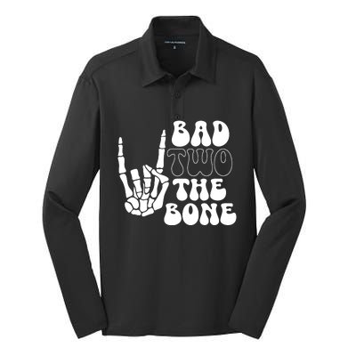 Bad Two The Bone Silk Touch Performance Long Sleeve Polo