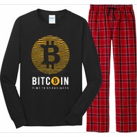 Bitcoin Time To Do Business Long Sleeve Pajama Set