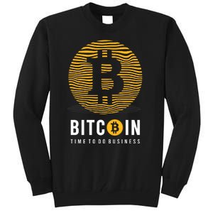 Bitcoin Time To Do Business Tall Sweatshirt