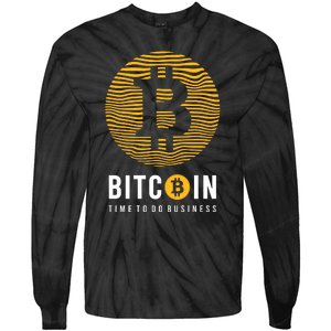 Bitcoin Time To Do Business Tie-Dye Long Sleeve Shirt