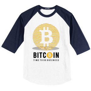 Bitcoin Time To Do Business Baseball Sleeve Shirt