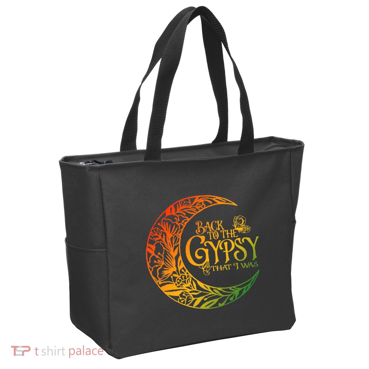 Back To The Gypsy That I Was Apparel Zip Tote Bag