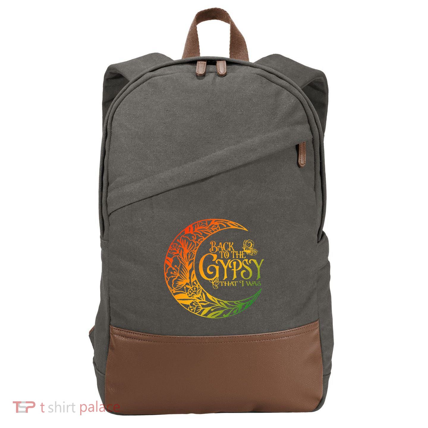 Back To The Gypsy That I Was Apparel Cotton Canvas Backpack